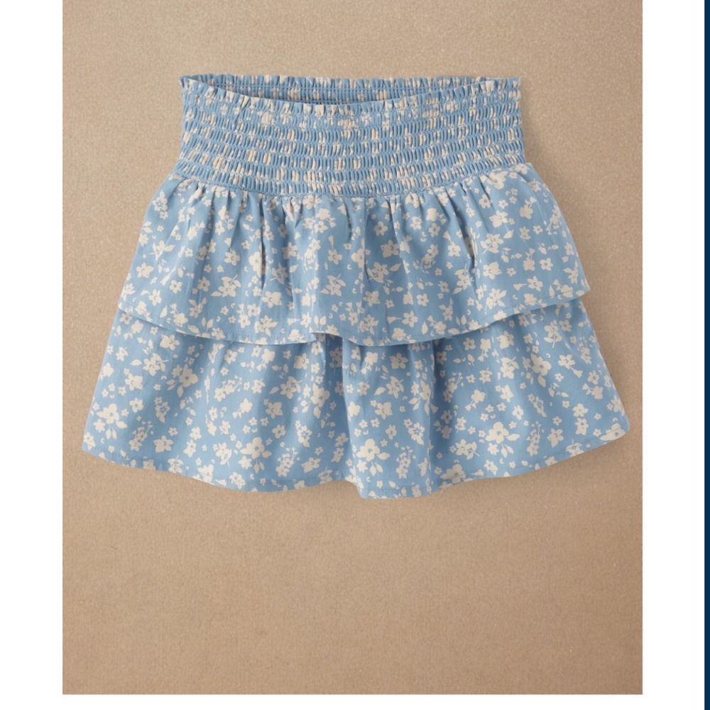 Gymboree Blue and White Knit Skirt